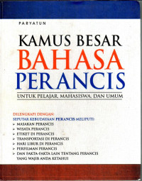 Kamus Besar Bahasa Prancis Untuk Pelajar, Mahasiswa, dan Umum