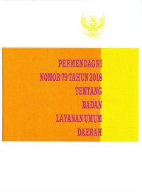 Permendagri Nomor 79 Tahun 2018 tentang Badan Layanan Umum Daerah