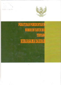 Peraturan Pemerintah Nomor 28 Tahun 2018 Tentang Kerjasama Daerah