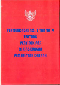 Peraturan Menteri Dalam Negeri Nomor 3 Tahun 2019 Tentang Penyidik Pegawai Negeri Sipil di Lingkungan Pemerintah Daerah