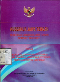 Gubernur Jawa Tengah Peraturan Gubernur Jawa Tengah Nomor 21 Tahun 2011 Tentang Petunjuk Pelaksanaan Peraturan Daerah Provinsi Jawa Tengah Nomor 2 Tahun 2011 Tentang Pajak Daerah Provinsi Jawa Tengah