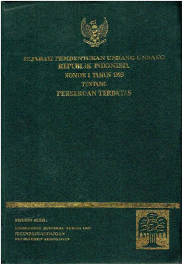 Sejarah Pembentukan Undang-Undang RI Nomor 1 Tahun 1995 tentang Perseroan Terbatas