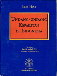 Undang-Undang Kepailitan di Indonesia