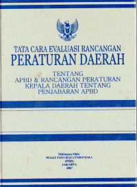 Tata Cara Evaluasi Rancangan Peraturan Daerah tentang APBD dan Rancangan Peraturan Kepala daerah tentang Penjabaran APBD