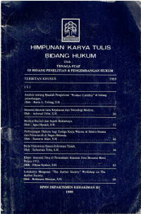 Himpunan Karya Tulis Bidang Hukum