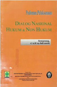 Pedoman Pelaksanaan Dialog Nasional Hukum dan Non Hukum