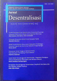 Jurnal Desentralisasi (Volume 10, Nomor 2, Halaman 147-296, Tahun 2012)